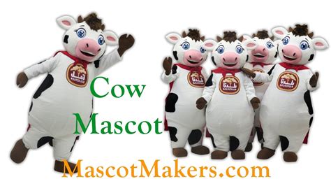 Holstein cow mascot apparel